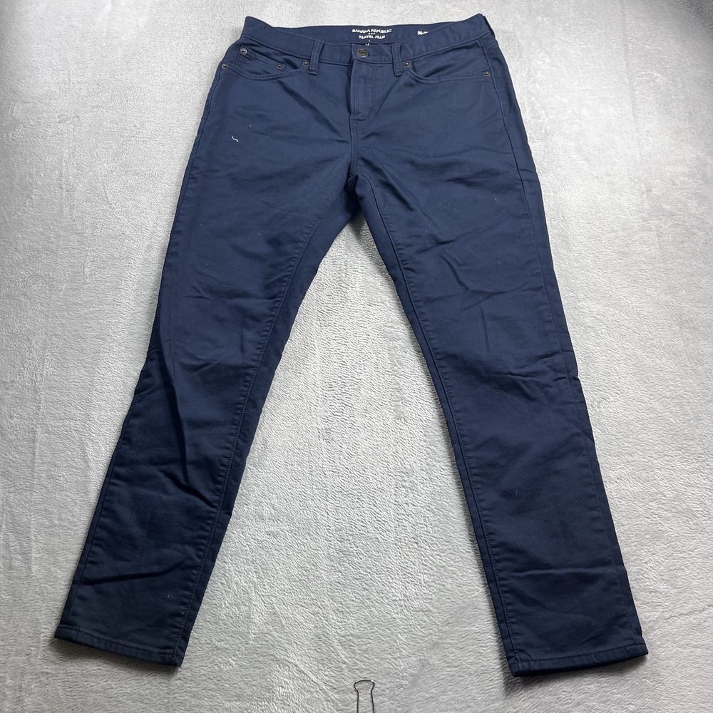Banana Republic Travel Jean Blue Mens 30x28* Pants Athletic Fit
